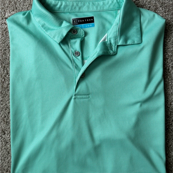 PGA Tour Other - PGA Tour Men's Green Polo Shirt
